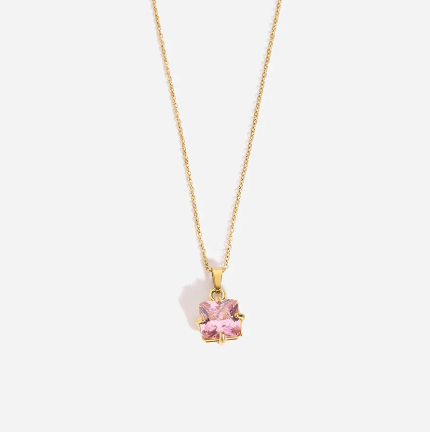 Charmé & Belle's elegant gold plated necklace with hanger