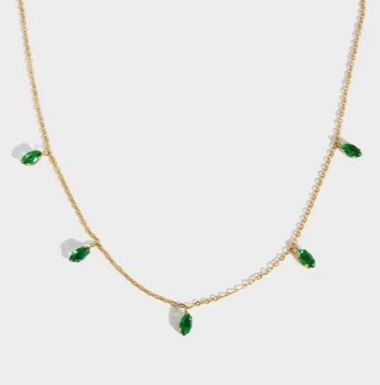 Charmé & Belle elegant gold plated multiple hanger necklace